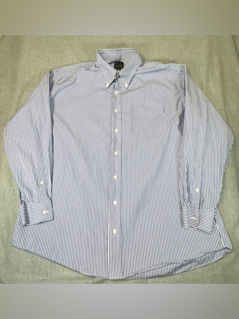 Jos. A. Bank Blue and White Stripe Dress Shirt